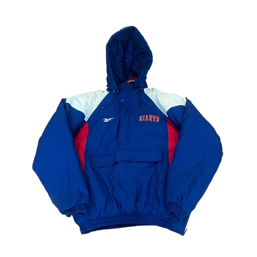 Vintage 1990's Reebok New York Giants Authentic NFL Pro Line Puffer Jacket Large
